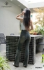 Quần jean dài loe wash bụi MQD043 cá tính