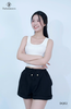 Quần short cạp trễ dây rút