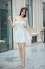 Đầm A 2 dây ren quây