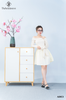 Đầm body trễ vai tay dài thắt eo