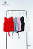 Áo crop linen thắt nơ sau