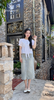 Áo đũi tơ tay phồng thắt nơ