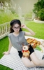Áo len gile cún gài nút QCD043 trẻ trung, dễ thương