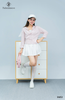 Sơ mi crop kẻ sọc 3 nơ
