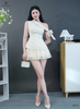 Set áo lệch vai, cv lưới