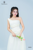 Đầm voan tơ maxi chéo vai cut eo