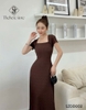 Đầm thun cổ vuông basic SZDD002 mềm mại