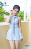 Set áo sát nách, cv caro xếp li phối ren