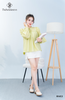 Áo babydoll voan tơ cổ bèo