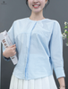 Sơ mi sọc cổ trụ