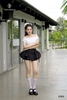 Quần váy tùng phồng đính nơ túi