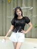 Áo babydoll tùng xòe cổ bèo