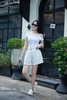 Quần short 1 ly kèm đai