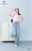 Quần jean suông ống rộng basic