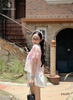 Set áo tơ xếp bèo kèm áo quây
