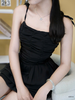 Đầm tơ cup tầng xéo