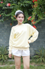 Áo nỉ tay dài lệch vai STAD056 trẻ trung, thoải mái