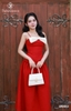 Đầm linen 2 dây dáng dài kèm nơ rời DDD2 nhẹ nhàng