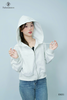 Khoác nỉ cc crop phối ren