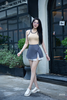 CV A xẻ đính nơ chân ren