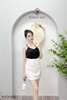 Chân váy A 2 túi mổ KVD005 hiện đại, tôn dáng