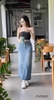 Chân váy jean dài line kiểu CVD003 thời trang, hiện đại