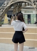 Phong cách với áo sơ mi tay ngắn thủy thủ cổ nơ DAD005