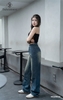 Quần jean suông wash màu MQD016S cá tính