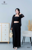 Set ren 3 món quần suông dài