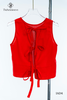 Áo crop linen thắt nơ sau