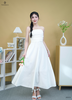Đầm midi ren ngực