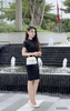 Đầm thun borip cổ tròn SZDD001