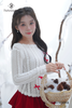 Set chân váy nhung đỏ áo ren nơ SESD004 quyến rũ