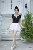 Chân váy thun xòe 4 tầng