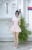 Đầm tùng phồng xô hạt tay ren