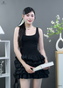 Đầm cổ vuông bèo tùng
