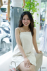 Đầm linen suông bèo ngực
