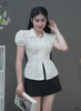 Áo tay bồng 3 nút