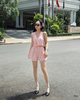Set short sọc dây thắt