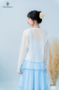 Set đầm maxi 2 dây nhún ngực kèm khoác