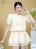 Set đầm bèo ren dây hoa