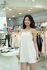 Đầm linen suông bèo ngực