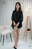 Set áo tơ dây hoa, quần váy xòe