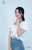 Áo crop tay phồng bèo eo