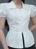 Áo tay bồng 3 nút