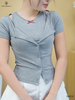 Áo rip lụa đính nơ