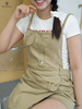 Yếm short kaki đắp chéo