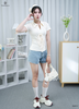 Áo thun cổ polo khóa 2 chiều