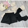 Set áo crop buộc dây short HSD004 gợi cảm, quyến rũ