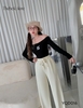 Quần suông gân lưng thun YAD016
